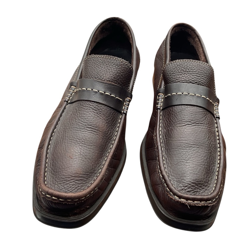 Sandro‎ Moscoloni Rich Brown Leather Slip-Ons 12D